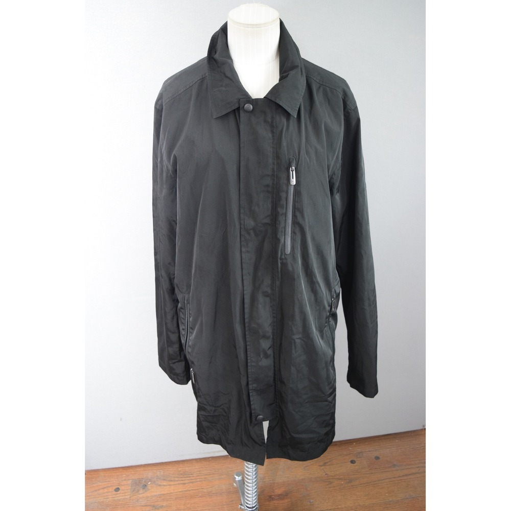 Tumi T-Tech Jacket Medium Black Travel Coat Water Resistant Tech Pack A Way